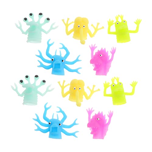 JOINPAYA 10Stücke Leuchtende Fingerpuppen Mini Finger Für Kreatives Rollenspiel Gruselige Kreaturen Und Monster Für Geschichtenerzähler JOINPAYA 10Stücke Leuchtende Fingerpuppen Mini Finger Für Kreatives Rollenspiel Gruselige Kreaturen Und Monster Für Geschichtenerzähler von JOINPAYA