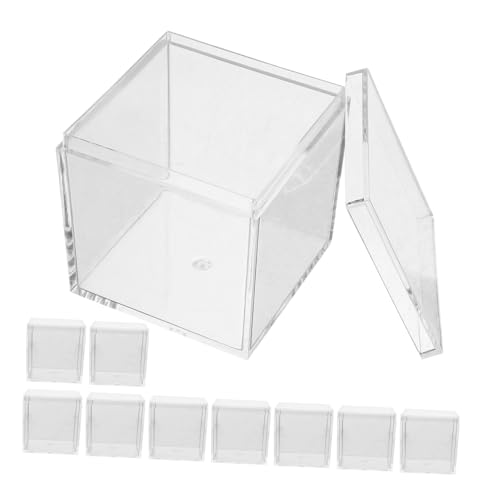 JOINPAYA 10Stücke Mineralproben Box Transparente Aufbewahrungsbox mit Deckel für Mineralsteine Schutz vor Schmutz und Feuchtigkeit von JOINPAYA