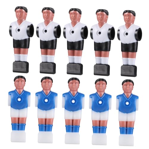 JOINPAYA 10Stücke Tischfußball Zubehör Fußballspieler Figuren Langlebig und Geruchlos zu Installieren für Tischkicker Schwarze Blaue Spieler von JOINPAYA