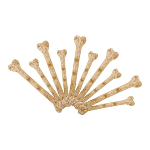 JOINPAYA 10st Knochenornamente DIY Gefälschte Knochenanhänger Halloween-Horror-Requisite Knochen Fake-Knochen-halskettenornament Halloween-Knochen Plastisches Knochendekor Plastik von JOINPAYA