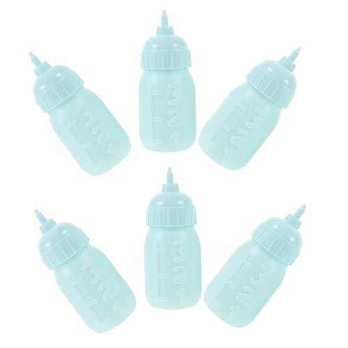 JOINPAYA 10st Mini-puppenflasche Futterflaschen Als Puppenhaus-babyflaschen Kleiner Leckerlihalter Mini-milchflasche Gefälligkeiten Für Die Babyparty Plastik Sky-Blue JOINPAYA 10st Mini-puppenflasche Futterflaschen Als Puppenhaus-babyflaschen Kleiner Leckerlihalter Mini-milchflasche Gefälligkeiten Für Die Babyparty Plastik Sky-Blue von JOINPAYA