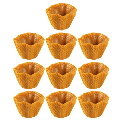 JOINPAYA 10st Simulationskegel Eistüte-anhänger Zum Selbermachen Haarband- Mini-Food- Charme Spielzeuge Mit Eismünzen Mini-eistüte- Künstliche Eiswaffel PVC Light Brown JOINPAYA 10st Simulationskegel Eistüte-anhänger Zum Selbermachen Haarband- Mini-Food- Charme Spielzeuge Mit Eismünzen Mini-eistüte- Künstliche Eiswaffel PVC Light Brown von JOINPAYA