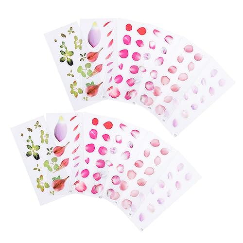JOINPAYA 12 Blatt Klarer Folienaufkleber Scrapbooking Sticker Scrapbook Stickers Selbstklebende zierleisten dekorative Sticker dekoaufkleber Aufkleber für Tagebuch dekorative Aufkleber von JOINPAYA