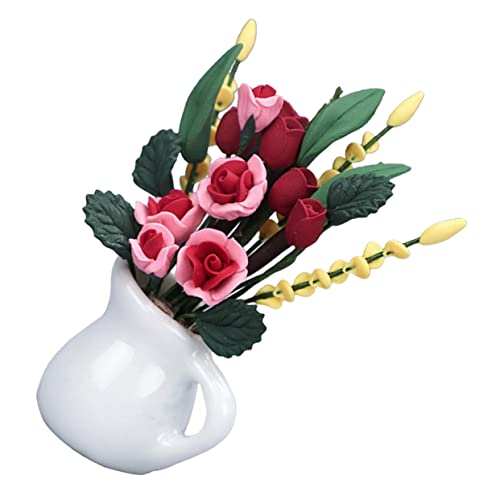 JOINPAYA Rollenspiel Mit Miniatur-puppenhausblumen Im Maßstab 112 – Set Mit Realistischen Rosenornamenten von JOINPAYA