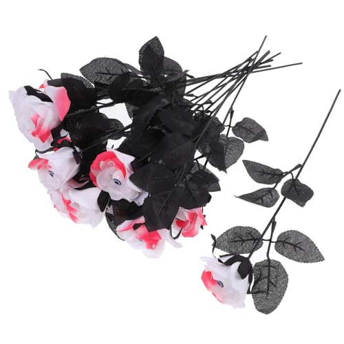JOINPAYA 12 Gruselige Halloween-Rosen Mit Augäpfeln Für Den Innenbereich, Künstliche Halloween-blumensträuße, Arrangements von JOINPAYA