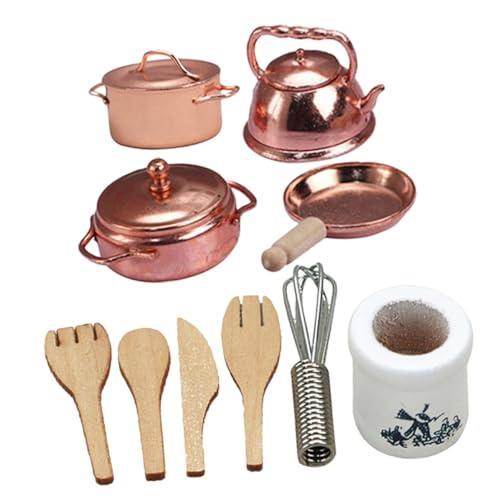 JOINPAYA Küche Puppenhaus 12 Maßstab Dollhouse Mini Kochgeschirr Und Dekoration Für Mini Häuser Kleine Küchenzeile JOINPAYA Küche Puppenhaus 12 Maßstab Dollhouse Mini Kochgeschirr Und Dekoration Für Mini Häuser Kleine Küchenzeile von JOINPAYA