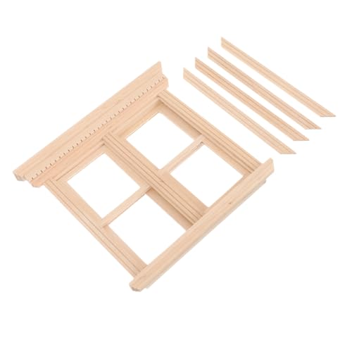 JOINPAYA Miniatur-fenstermodell Aus Holz Im Maßstab 112 – Fensterrahmen-Ornament Für Puppenhaus von JOINPAYA