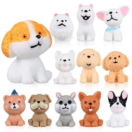 JOINPAYA Luxus Hund Figuren Set 12 Pcs Spielzeug Dekorationen Cartoon Welpen Ornamente JOINPAYA Luxus Hund Figuren Set 12 Pcs Spielzeug Dekorationen Cartoon Welpen Ornamente von JOINPAYA