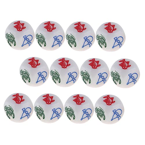 JOINPAYA Würfelspiel-Requisiten-Set 12-teiliges Spielwürfel-Set Im Vintage-Stil Für Rollenspiele Partyzubehör von JOINPAYA