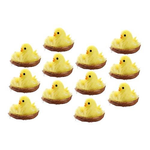 JOINPAYA 12 Stück Feiertags- -Küken Küken Figur Hühnerdekor Hühnerfigur Henne Dekoration osterfiguren osterbasteln Osterhuhn Osterschmuck Osterdeko Chemiefaser und Kunststoff JOINPAYA 12 Stück Feiertags- -Küken Küken Figur Hühnerdekor Hühnerfigur Henne Dekoration osterfiguren osterbasteln Osterhuhn Osterschmuck Osterdeko Chemiefaser und Kunststoff von JOINPAYA