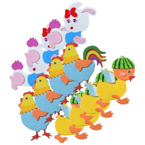 JOINPAYA 12 Stück Kaninchen-Schaum-Aufkleber DIY Aufkleber Wandtattoos Ausschnitte Zum Basteln Bastelaufkleber Aufkleber Für Tieraufkleber Selber Machen Eva-Schaum von JOINPAYA