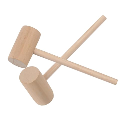 JOINPAYA 12 Stück Kleiner Hammer Hammer kinderhammer playdoo Sets Lernspielzeug Toy Set Schlägel Schlägel Krabbenhammer Hammer hämmern kinderspielzeug Holzhammer Minihammer Bambus von JOINPAYA