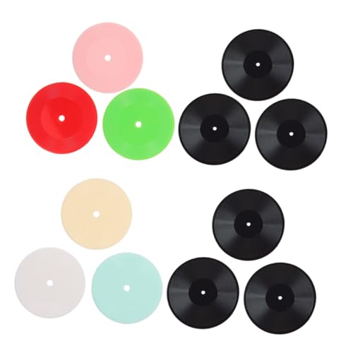 JOINPAYA 12stücke Miniatur Vinyl Schallplatten Für -Dekoration Retro Musik Zubehör Für Sammler Und Musikliebhaber Langlebige Kunststoffmodelle Schwarz Und Farben JOINPAYA 12stücke Miniatur Vinyl Schallplatten Für -Dekoration Retro Musik Zubehör Für Sammler Und Musikliebhaber Langlebige Kunststoffmodelle Schwarz Und Farben von JOINPAYA