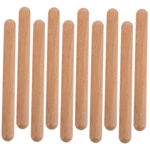 JOINPAYA 12-teiliges Rhythmus-Set Aus Holz Musikinstrumente Für Kinder Kinderspielzeug Frühes Lernspielzeug Tragbares Rhythmus-Stick-Set von JOINPAYA