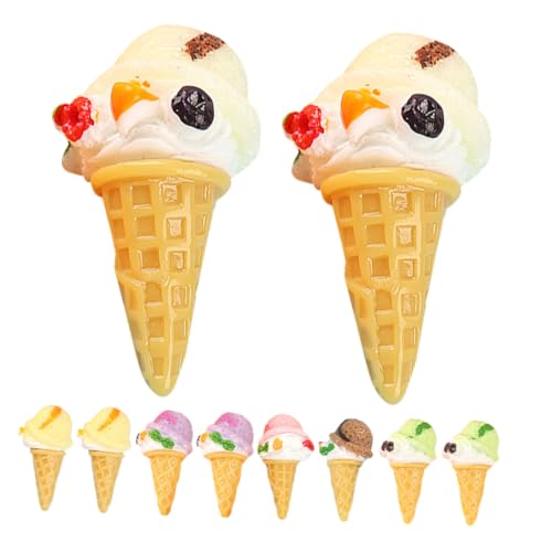 JOINPAYA 12 Stück Simulations- Miniatures miniaturmodelle Simulierte Eiscreme tischdeko esstisch Eiscreme Ornament gefälschtes Eismodell Gefälschte Eiswaffel-Requisite Harz von JOINPAYA