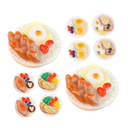 JOINPAYA 12 Stück Simuliertes Lebensmittelspielzeug für Lebensmittel vorgibt Essen Mini-Sachen Miniaturessen für Puppenhaus gefälschtes Lebensmittelmodell Harz von JOINPAYA