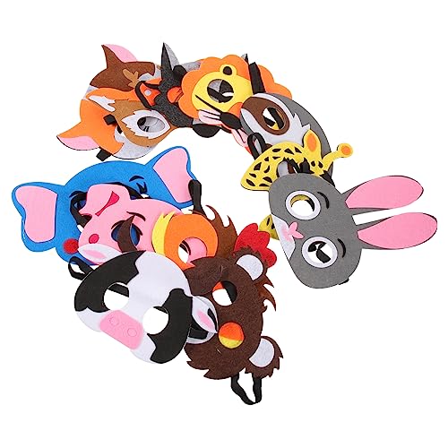 JOINPAYA 12 Stück Teiliges Filz Tiermasken für Langlebige Wiederverwendbare Cosplay und Halloween Masken mit Bunten Tiermotiven für Fasching Kostümparty und Karneval JOINPAYA 12 Stück Teiliges Filz Tiermasken für Langlebige Wiederverwendbare Cosplay und Halloween Masken mit Bunten Tiermotiven für Fasching Kostümparty und Karneval von JOINPAYA