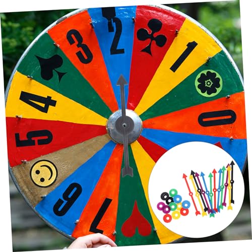 JOINPAYA 12 Stück Teiliges Kunststoff Spielpfeile Leicht Drehbar Robust Vielseitig Einsetzbar als Spielzeiger und Lernhilfe für Brettspiele Partyzubehör und Matheunterricht von JOINPAYA