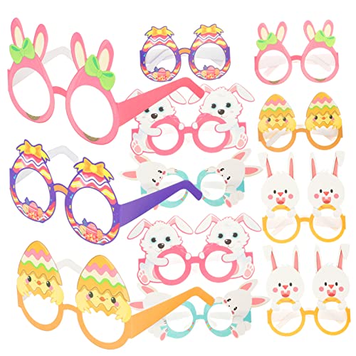 JOINPAYA 12 Stück Teiliges Ostern Papierbrillen Partybrille Kostüm Eyewear Osterhasen für Fotorequisiten und Osterfest Zubehör JOINPAYA 12 Stück Teiliges Ostern Papierbrillen Partybrille Kostüm Eyewear Osterhasen für Fotorequisiten und Osterfest Zubehör von JOINPAYA