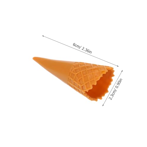 JOINPAYA 12 Stück Teiliges Realistischer Mini eiswaffel Modelle aus Flexiblem PVC Langlebig Wiederverwendbar Dekorativ für Küche Laden Festival und Kreative DIY Dekorationen von JOINPAYA
