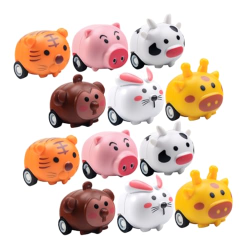 JOINPAYA 12 Stück Tiger-zugauto-Spielzeug, Mini-Rennwagen, Cartoon-bauauto, Spielzeug, Reibungsbetriebene Fahrzeuge, Osterkorbfüller, Partygeschenke JOINPAYA 12 Stück Tiger-zugauto-Spielzeug, Mini-Rennwagen, Cartoon-bauauto, Spielzeug, Reibungsbetriebene Fahrzeuge, Osterkorbfüller, Partygeschenke von JOINPAYA