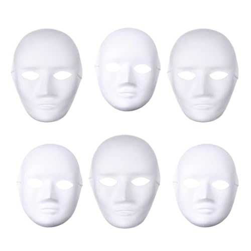 JOINPAYA 12 Stück Vollgesichtsmaske für Frauen: Diy Blanko-malmaske für Halloween-kostüme, Hip-hop-tanz, Geist, Cosplay, Kostüm, Maskerade, Party-maske JOINPAYA 12 Stück Vollgesichtsmaske für Frauen: Diy Blanko-malmaske für Halloween-kostüme, Hip-hop-tanz, Geist, Cosplay, Kostüm, Maskerade, Party-maske von JOINPAYA