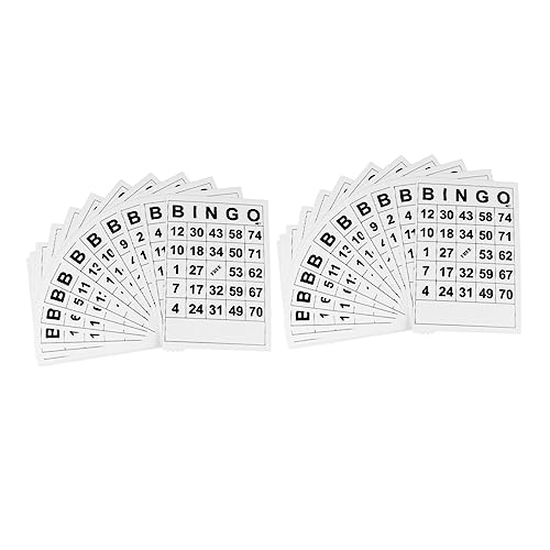 JOINPAYA Lustige Bingo-Karten Haushalt Party Spiel 120pcs Bingo Spiel Party Zubehör JOINPAYA Lustige Bingo-Karten Haushalt Party Spiel 120pcs Bingo Spiel Party Zubehör von JOINPAYA