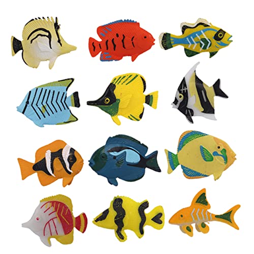 JOINPAYA 12Pcs Fischspielzeug kindergeburtstags mitgebsel Kleinkinder kleinkinderspielzeug Tierfiguren für Kreatives Lernspielzeug Aquarium Zubehör JOINPAYA 12Pcs Fischspielzeug kindergeburtstags mitgebsel Kleinkinder kleinkinderspielzeug Tierfiguren für Kreatives Lernspielzeug Aquarium Zubehör von JOINPAYA
