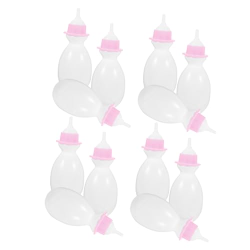 JOINPAYA 12St Babyflasche Puppenflasche plastikflasche Puppenkleidung Puppenhaus Zubehör puppenfläschchen Babypuppensachen Puppenfutterflasche Kinderspielzeug kleine Futterflaschen Weiß von JOINPAYA