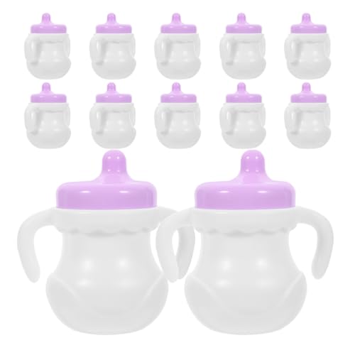 JOINPAYA 12St Babyflasche kinderflaschen Chilli Bottles Dauerhaftes Puppen Accessoires wc Babypuppenflaschen für Mädchen geben vor, Modell zu Sein Plastik von JOINPAYA