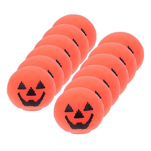 JOINPAYA 12St Halloween Halloween Toys halloweendeko streudekor Halloween Halloween-Dekoration Lustige Stress-Requisite Sammeln von Kürbis-Requisiten Weichkleber Orange von JOINPAYA