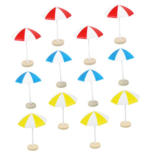 JOINPAYA 12St Mini- -Ornament Mini-Strand- Micro-Landschaftsschirm für kinderspielzeug Mini-Sonnenschirmdekore Mini-Regenschirm- Harz von JOINPAYA