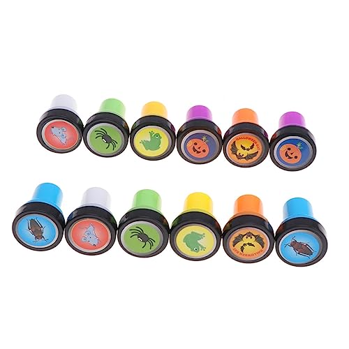 JOINPAYA 12stücke Kreative Halloween Stempel Für Mischstile Mit Spinnen Kürbissen Und Fledermäusen Für Bastelprojekte Schulbedarf Und Halloween-feiern JOINPAYA 12stücke Kreative Halloween Stempel Für Mischstile Mit Spinnen Kürbissen Und Fledermäusen Für Bastelprojekte Schulbedarf Und Halloween-feiern von JOINPAYA