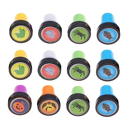 JOINPAYA 12Stücke Teiliges Halloween Stempelset Mit Kreativen Motiven Spinnen Und Kürbissen Für Halloween Deko Und Bastelprojekte Für Freunde von JOINPAYA