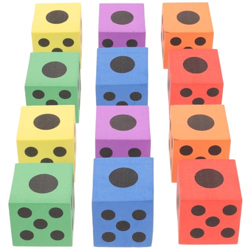 JOINPAYA 12er Set Große Schaumstoffwürfel Für Bunte Spielwürfel Für Kreative Spiele Und Frühkindliche Ideal Für Drinnen Und Draußen von JOINPAYA