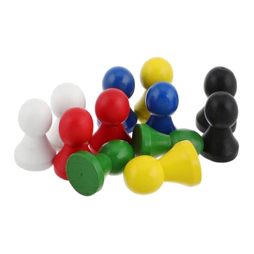 JOINPAYA 12pcs Hölzerne Pfandschachtstücke Für Brettspiele Bunt von JOINPAYA