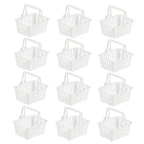 JOINPAYA 12st Mini-einkaufskorb Einkaufskorb Einkaufskorb Kleiner Einkaufskorb Weiden Lebensmittelspielzeug Körbe Miniatur Einkaufen Mini-tragekorb Plastik Weiß JOINPAYA 12st Mini-einkaufskorb Einkaufskorb Einkaufskorb Kleiner Einkaufskorb Weiden Lebensmittelspielzeug Körbe Miniatur Einkaufen Mini-tragekorb Plastik Weiß von JOINPAYA