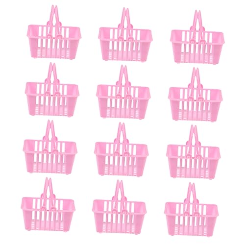 JOINPAYA 12st Mini-einkaufskorb Runde Tabletts Cartoon-lagerregal Kleiderbügel Haken Kleiderbügel Miniatur Kindertablett Lochfreies Lagerregal Einkaufskorb Liner Rosa Plastik JOINPAYA 12st Mini-einkaufskorb Runde Tabletts Cartoon-lagerregal Kleiderbügel Haken Kleiderbügel Miniatur Kindertablett Lochfreies Lagerregal Einkaufskorb Liner Rosa Plastik von JOINPAYA