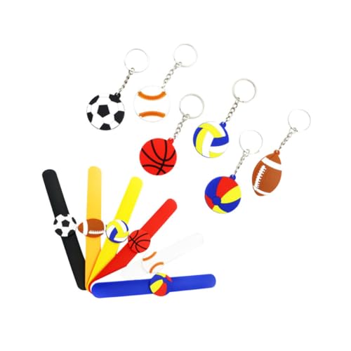 JOINPAYA Umweltfreundliche Silikon-armband-schlüsselanhänger 12 Sport-armbänder Für Kinder Bequemes Kinderarmband Ideal Als Oder Partygeschenk von JOINPAYA