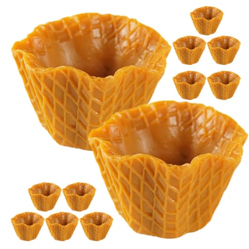 JOINPAYA 12st Simulationskegel Spielzeuge Zubehör Für Telefonabdeckungen Gefälschte Eiswaffel Telefonschalenverzierungen Mini-eistüten Bastelbedarf Reize Entzückende Eistüte PVC Light Brown JOINPAYA 12st Simulationskegel Spielzeuge Zubehör Für Telefonabdeckungen Gefälschte Eiswaffel Telefonschalenverzierungen Mini-eistüten Bastelbedarf Reize Entzückende Eistüte PVC Light Brown von JOINPAYA