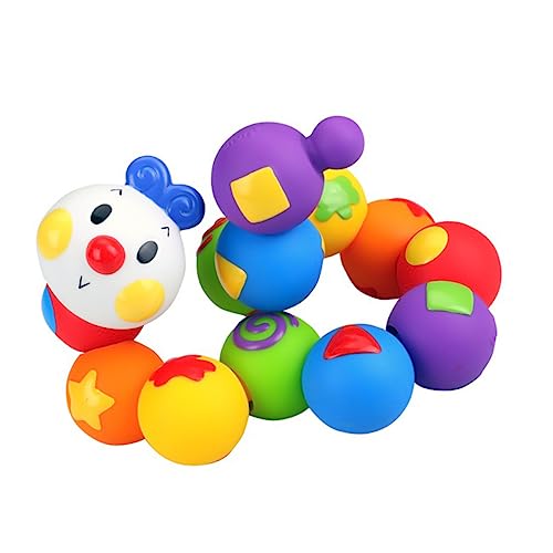 JOINPAYA 13 Stück Perlenpädagogische Kreatives Rätsel Kinderpuzzle Baustein Zum Auffädeln Von Perlen Fädelspielzeug Puzzle- Für PVC Colorful von JOINPAYA