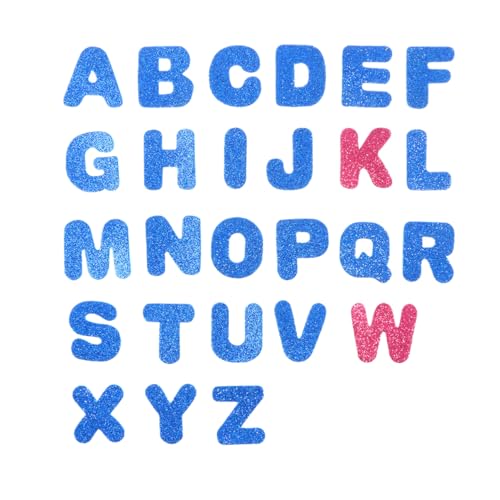 JOINPAYA 130 Stück Buchstaben Aufkleber Teiliges Selbstklebender Glitzer Paster aus Eva für Bastelprojekte Geeignet für DIY Bunten Farben für Kreative Bastelarbeiten von JOINPAYA
