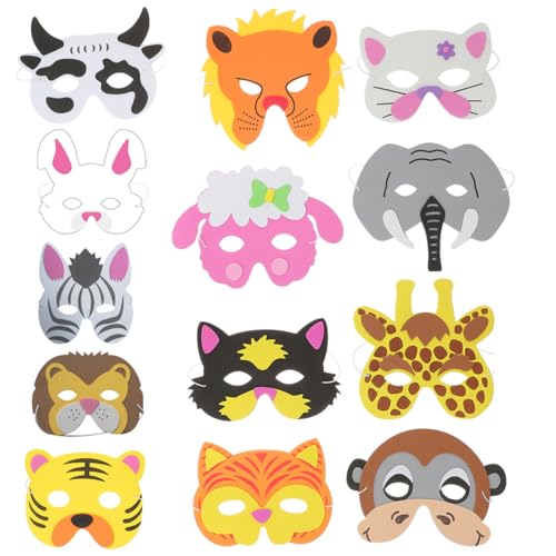 JOINPAYA Halloween Tiermasken 13 Stück Tier Cosplay Masken Für Party Karneval Maskerade von JOINPAYA
