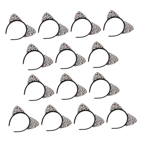 JOINPAYA 14 Stück Leopard Katzenohren Stirnband Teiliges mit Leopardenmuster Niedliches Cosplay Haar Accessoire für Damen und Dekoratives Party Kostümzubehör für Karneval Halloween JOINPAYA 14 Stück Leopard Katzenohren Stirnband Teiliges mit Leopardenmuster Niedliches Cosplay Haar Accessoire für Damen und Dekoratives Party Kostümzubehör für Karneval Halloween von JOINPAYA