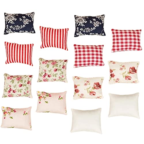 JOINPAYA 14St Puppenhaus-Kissen Modellhaus Zubehör Aufbewahrungskorb riesig Mini-Kuchenform Verschluss Gitter Puppen-Mini- - entzückendes Kissenmodell DIY zubehör Stoff von JOINPAYA