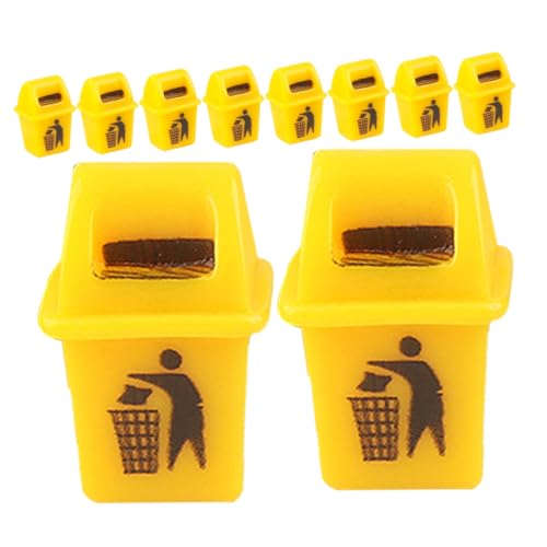 JOINPAYA 15 Stück Mini-mülleimer Klein Mit Schlank Abfall Mülltonnen Deko Miniatur-mülleimermodell Mini-hausverzierung Tiny House Accessoires Mini-puppenhauszubehör Yellow Plastik JOINPAYA 15 Stück Mini-mülleimer Klein Mit Schlank Abfall Mülltonnen Deko Miniatur-mülleimermodell Mini-hausverzierung Tiny House Accessoires Mini-puppenhauszubehör Yellow Plastik von JOINPAYA