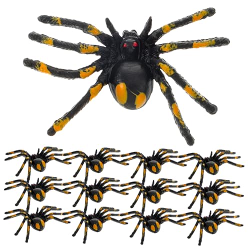 JOINPAYA 15 Stück Simulationsspinne Streich Netz Gefälscht Beängstigend Scherzen Halloween -Dekorationen Halloween-spinne Plastik JOINPAYA 15 Stück Simulationsspinne Streich Netz Gefälscht Beängstigend Scherzen Halloween -Dekorationen Halloween-spinne Plastik von JOINPAYA