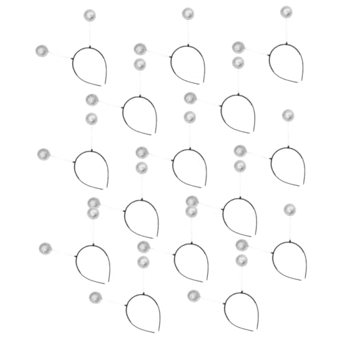 JOINPAYA 15 Stück Teiliges Haar accessoire Silberner Leichter Feder haarreif mit Glänzenden Antennenbällen Verspieltes Halloween kostüm für Damen Bequemes Stirnband für Haartypen bei Party JOINPAYA 15 Stück Teiliges Haar accessoire Silberner Leichter Feder haarreif mit Glänzenden Antennenbällen Verspieltes Halloween kostüm für Damen Bequemes Stirnband für Haartypen bei Party von JOINPAYA