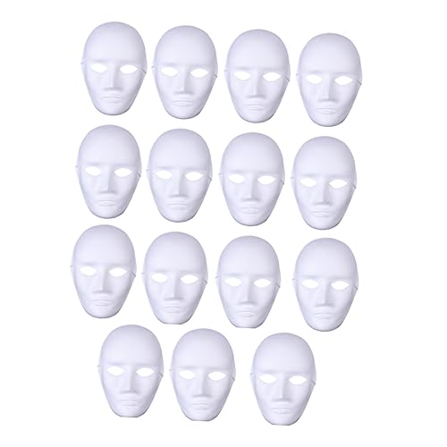 JOINPAYA DIY Halloween Masken Zum Bemalen Weiße Papiermasken Für Kostüme Karneval Cosplay Und Halloween Partys Vollgesichts Masken Für änner Und Frauen von JOINPAYA