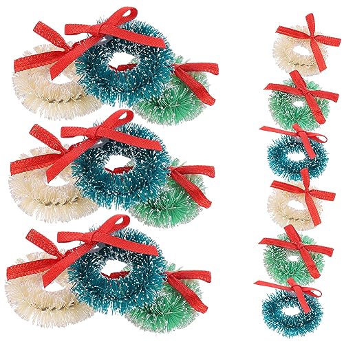 JOINPAYA 15 Stücke Weihnachten Handwerk Kränze Sisal Seide Dekorationen Hängen Weihnachten Kranz Figuren JOINPAYA 15 Stücke Weihnachten Handwerk Kränze Sisal Seide Dekorationen Hängen Weihnachten Kranz Figuren von JOINPAYA